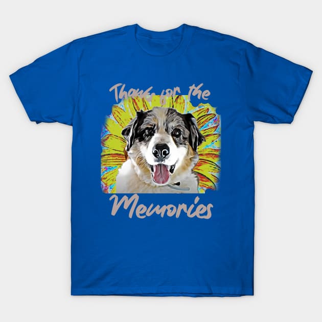 Thanks for the Memories (cute pooch, yellow flower) T-Shirt by PersianFMts